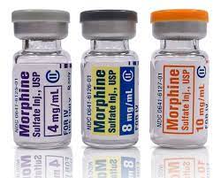 Inyección de sulfato de morfina